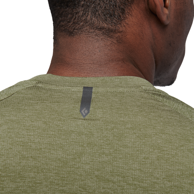 Black Diamond Lightwire Tech t-shirt a maniche lunghe da uomo, verde falesia