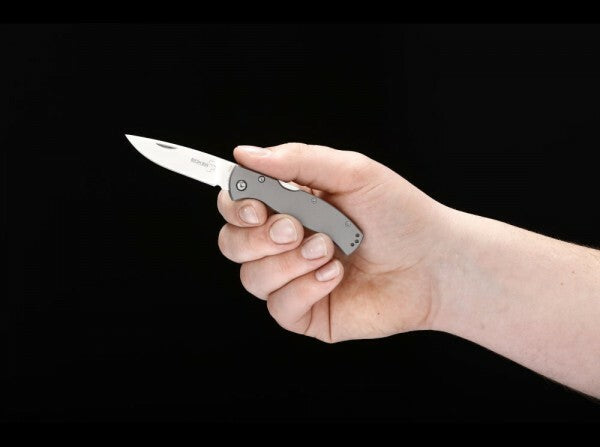 Böker Titan Drop 2 Folding Knife, 6 cm, Titanium