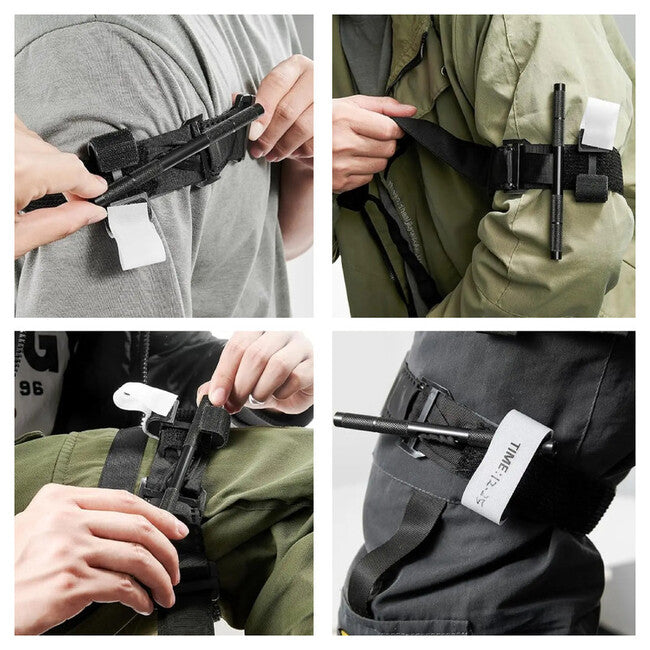DRAGOWA Tactical Laccio emostatico flessibile Plus, nero