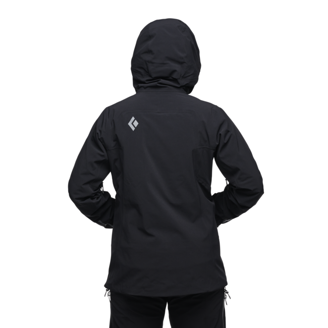 Black Diamond Recon Insulated Shell giacca impermeabile da donna, nera
