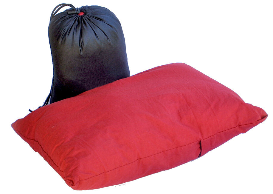 BasicNature Travel Pillow, Red