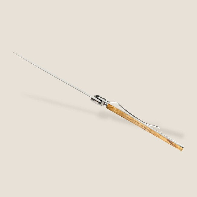 Deejo Tattoo coltello chiusura Specchio legno d'ulivo Trota