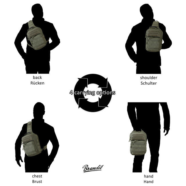 Brandit Cooper borsa a tracolla, oliva