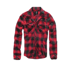 Brandit Checkshirt camicia, rosso nero