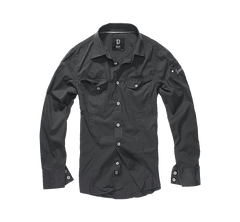 Brandit Slimfit camicia, nero