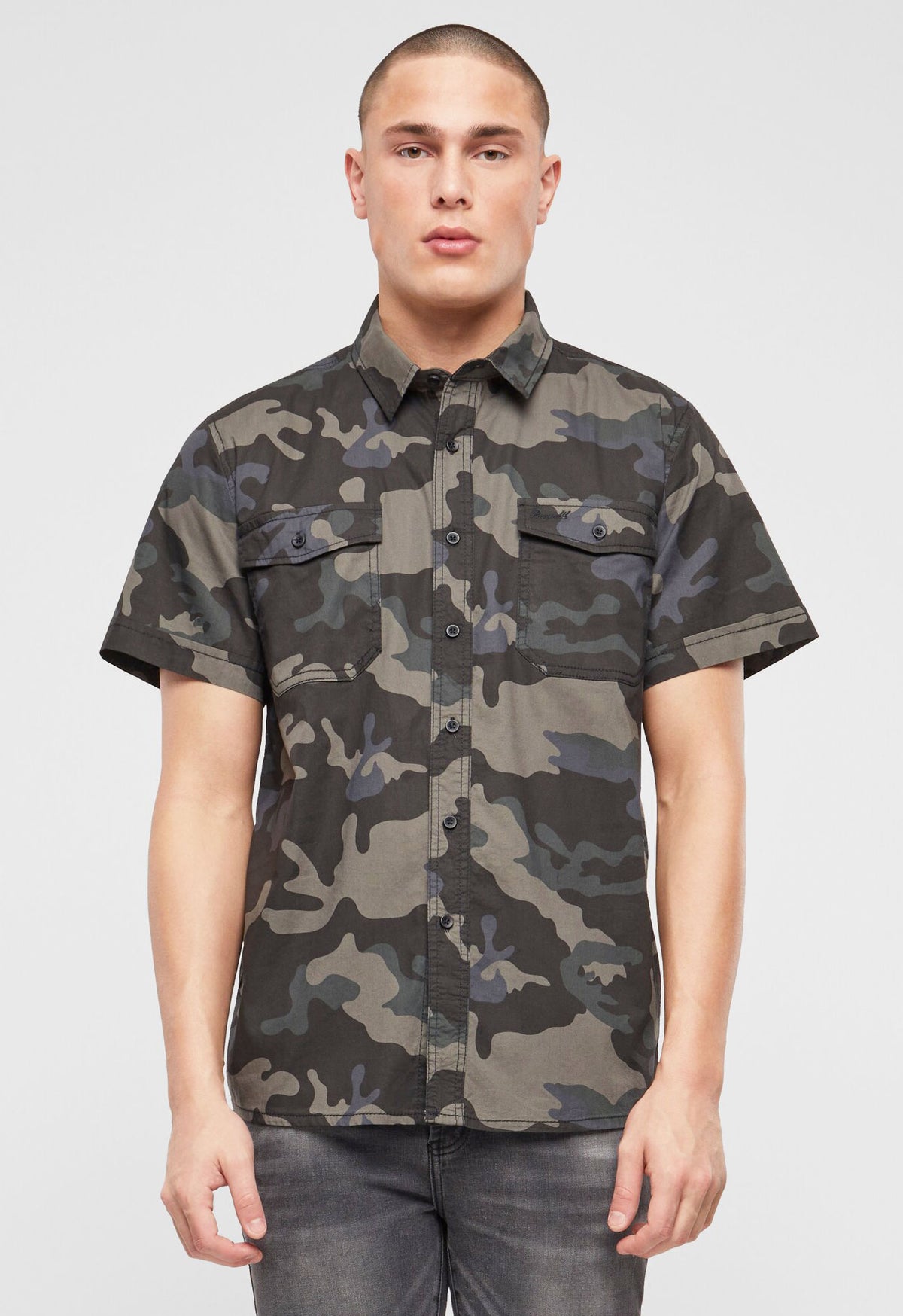 Brandit Roadstar košeľa s krátkymi rukávmi, darkcamo