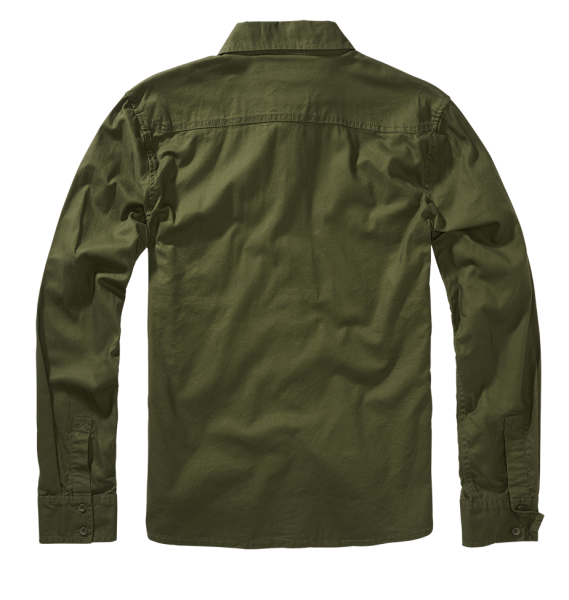 Brandit Flanellshirt camicia, oliva