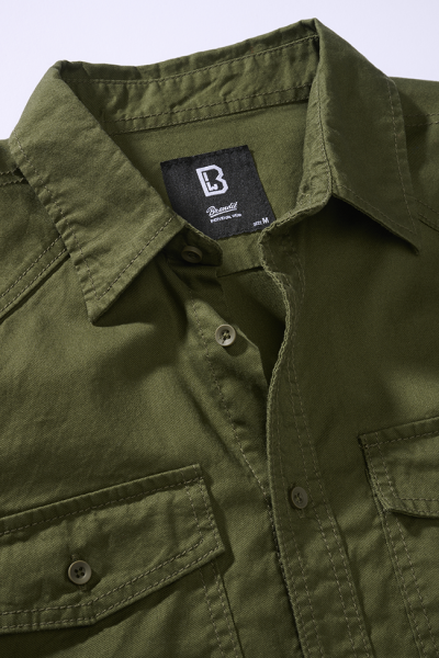 Brandit Flanellshirt camicia, oliva