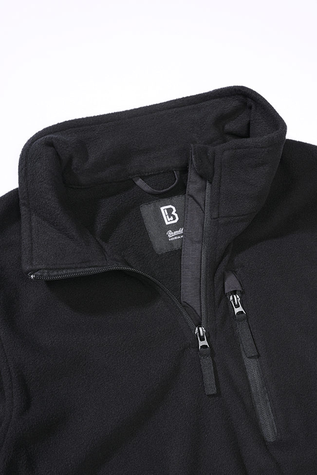 Brandit Fleece Troyer bunda, čierna