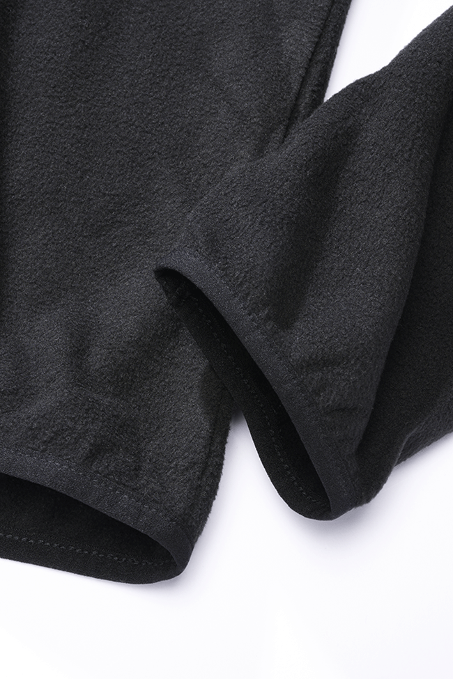 Brandit Fleece Troyer bunda, čierna