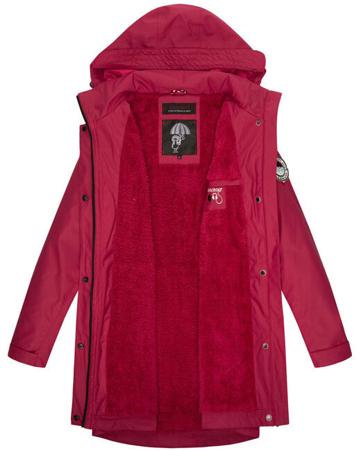 Navahoo Deike giacca invernale da donna con cappuccio, fucsia