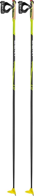 Leki CC 450 bastoncini da sci di fondo, giallo neon/nero-bianco