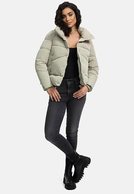Marikoo Jalliaa giacca invernale corta da donna, grigia ciottolo