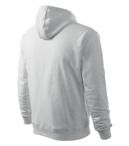 Malfini Hooded felpa con cappuccio 320g/m, bianca