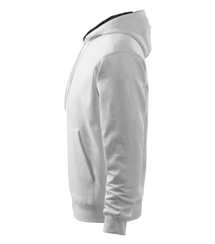 Malfini Hooded felpa con cappuccio 320g/m, bianca