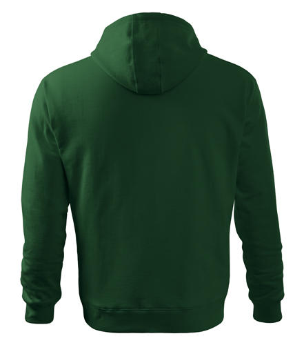 Malfini Hooded felpa con cappuccio, verde, 320g/m