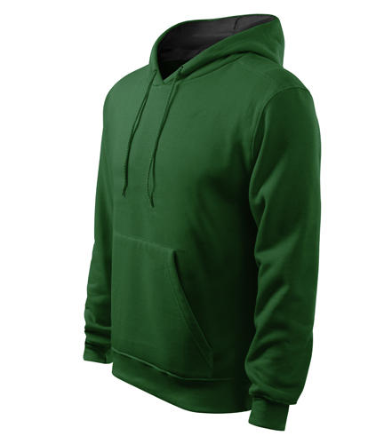 Malfini Hooded felpa con cappuccio, verde, 320g/m