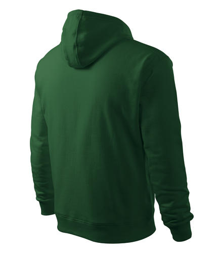 Malfini Hooded felpa con cappuccio, verde, 320g/m