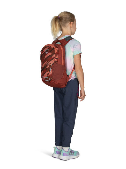Osprey Daylite Jr zaino, stampa pennellate/red canyon
