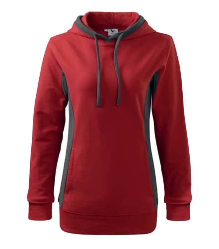 Malfini Kangaroo felpa da donna, rossa, 280g/m2