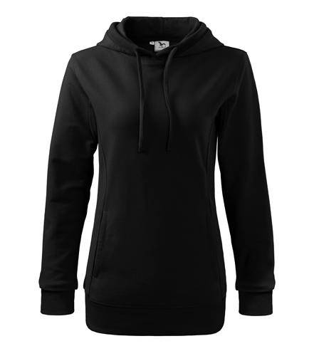 Malfini Kangaroo felpa da donna, nera, 280g/m2
