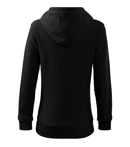 Malfini Kangaroo felpa da donna, nera, 280g/m2