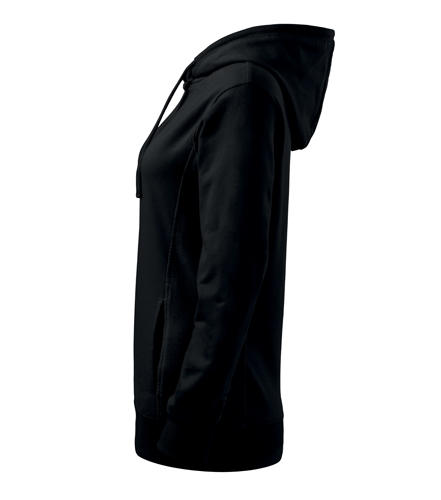 Malfini Kangaroo felpa da donna, nera, 280g/m2