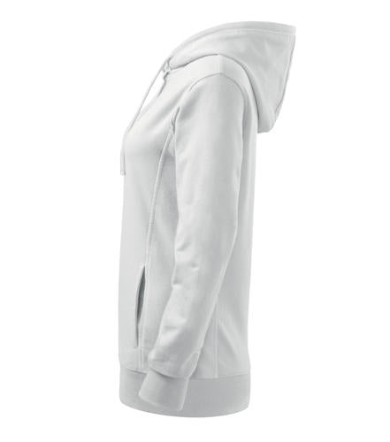 Malfini Kangaroo felpa da donna, bianca, 280g/m2