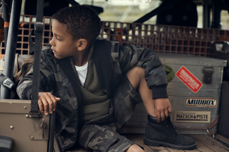 Brandit Windbreaker Frontzip giacca da bambino, darkcamo