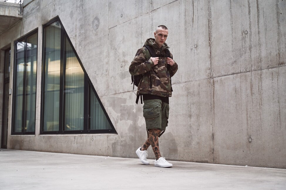 Brandit Savage Vintage pantaloncini, Swedisch camo