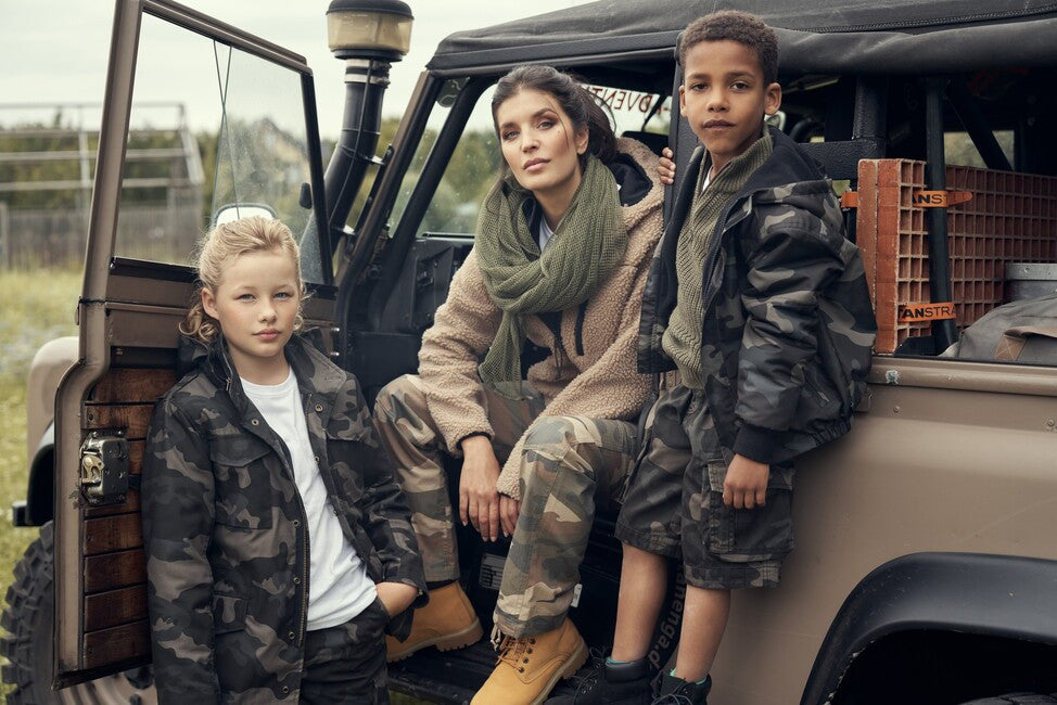 Brandit Windbreaker Frontzip giacca da bambino, darkcamo