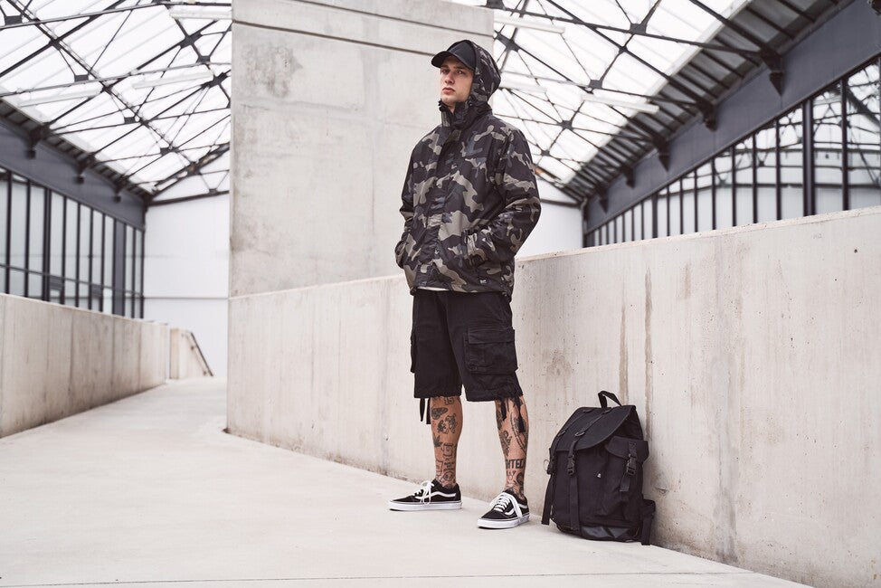 Brandit Frontzip giacca a vento, nera