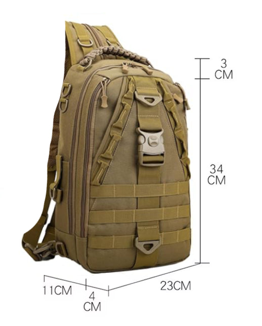 DRAGOWA TACTICAL Charlie Σακίδιο Πλάτης Μονής Λωρίδας 20 L, χακί