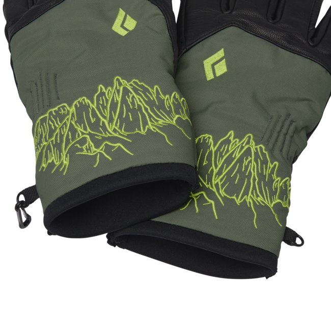 Black Diamond Legend guanti in pelle, nero-tundra