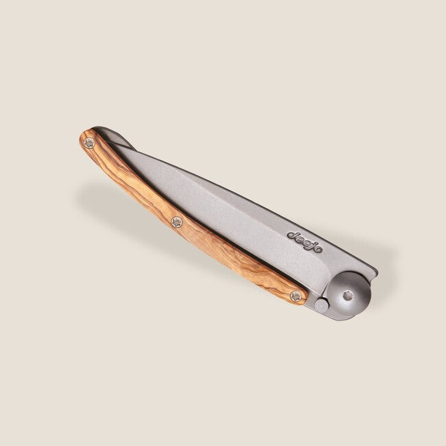 Deejo Coltello di chiusura Legno naturale di ulivo
