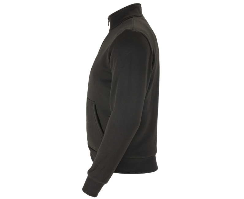 BENNON Adamos felpa con cappuccio con zip, nera