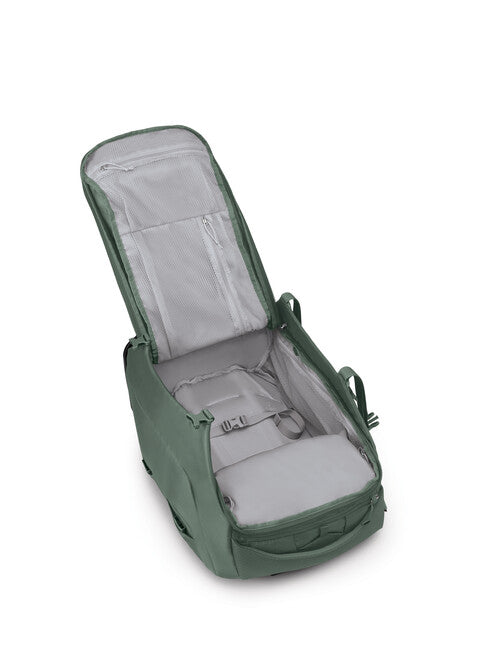 Osprey Shuttle 45 borsa da viaggio su ruote, verde koseret