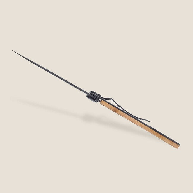 Deejo Tattoo coltello di chiusura, nero in legno di ginepro Ski