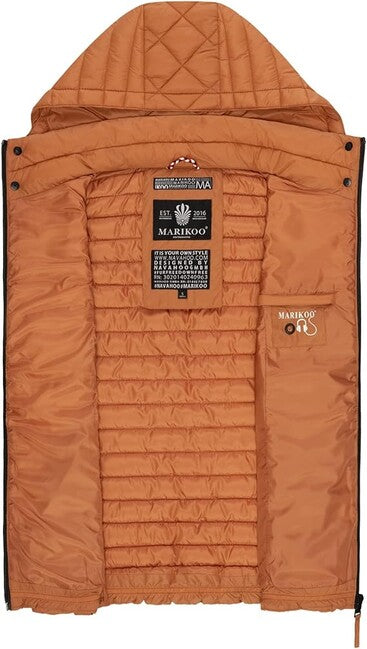 Marikoo Hasenpfote gilet di transizione da donna, cannella arrugginita