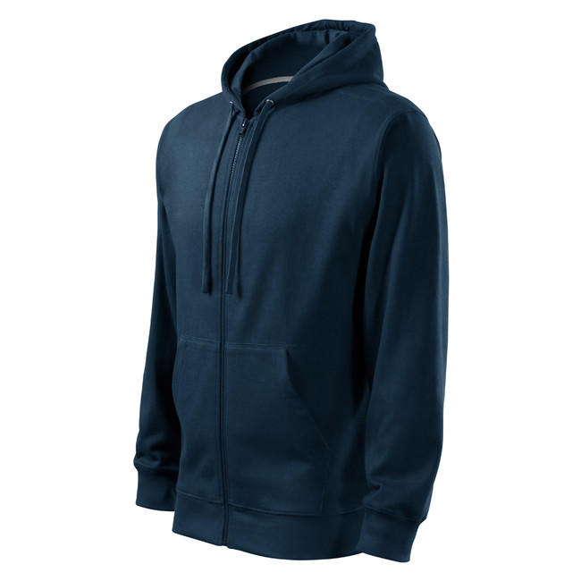 Malfini Trendy felpa con zip 300g/m2, blu scuro