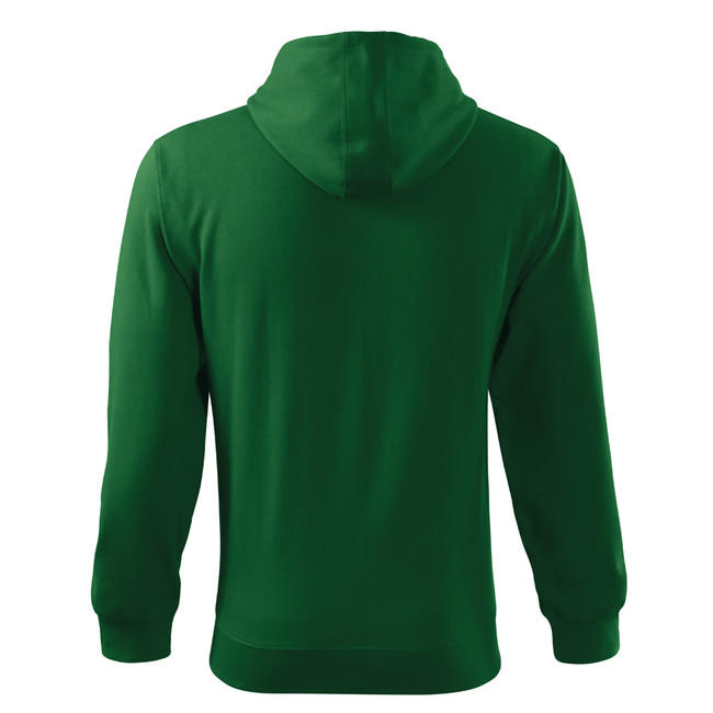 Malfini Trendy Felpa con zip da uomo 300g/m2, verde