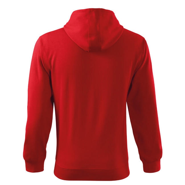 Malfini Trendy Felpa con zip 300g/m2, rossa