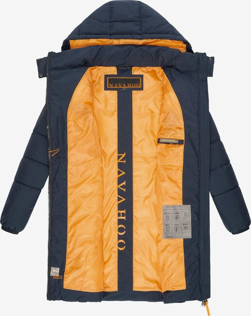 Navahoo Bliblablubb giacca invernale da donna con cappuccio, blu navy
