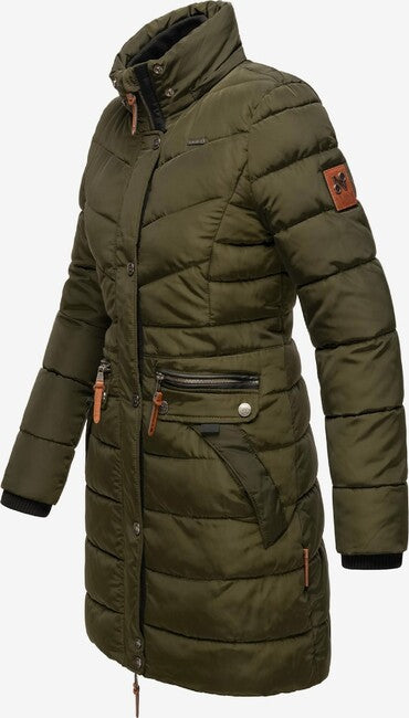 Navahoo Paula parka invernale con cappuccio, oliva scuro