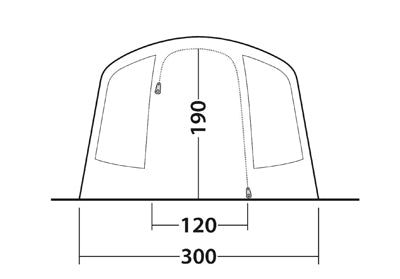 Outwell Sunhill tenda 5 per 5 persone