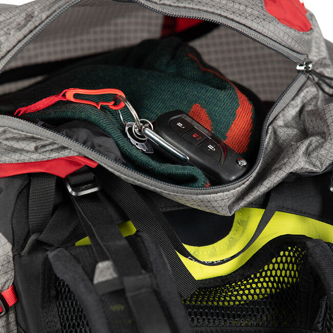 Osprey Eja Pro 55 zaino da trekking, dale grey/poinsettia red