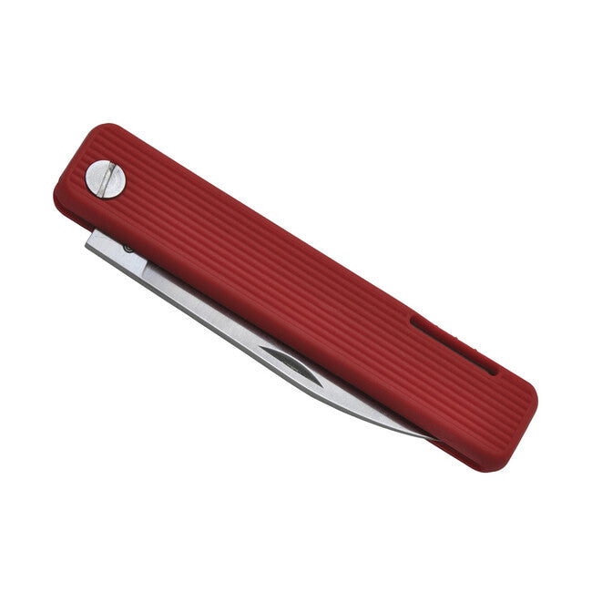 Baladeo ECO351 Papagayo Pocket Knife, 7.5cm Blade, 420 Steel, Red TPE Handle