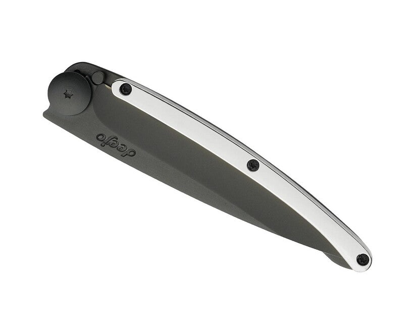 Deejo Coltello di chiusura ORO nero oro bianco 9kt