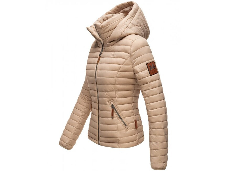 Marikoo Lowenbaby giacca transitoria da donna con cappuccio, tortora