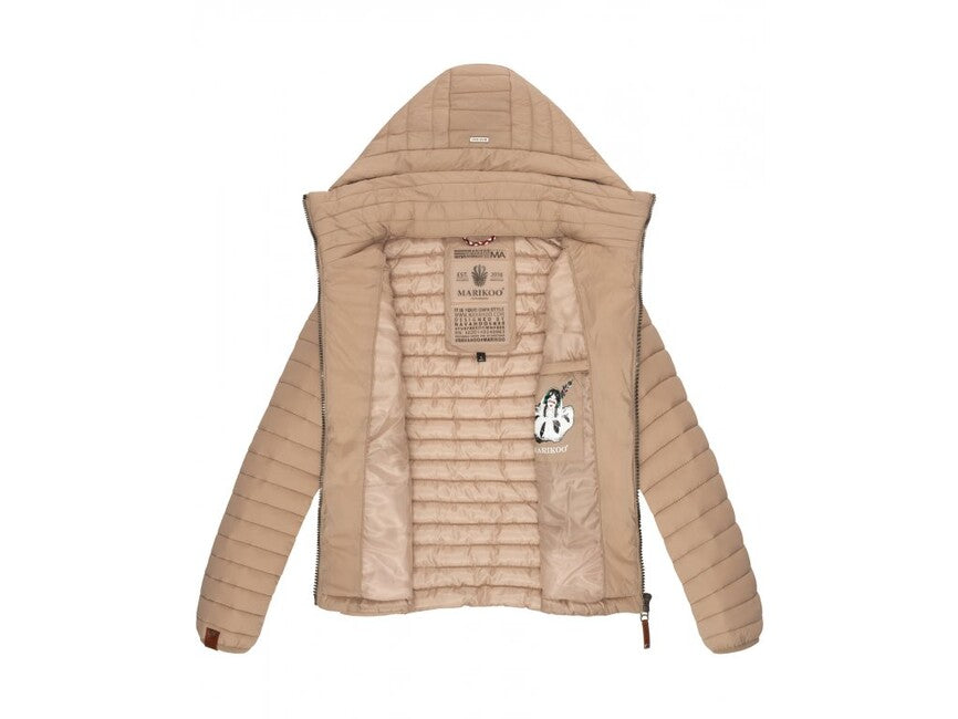 Marikoo Lowenbaby giacca transitoria da donna con cappuccio, tortora